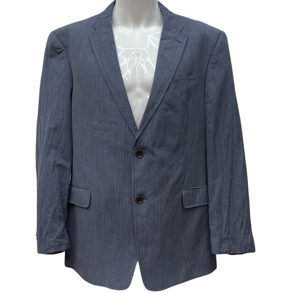 Tommy Hilfiger Blue Pinstripe Blazer Sport Coat 46